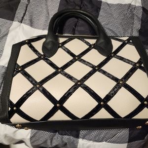 Dome Criss Cross Pattern Satchel
